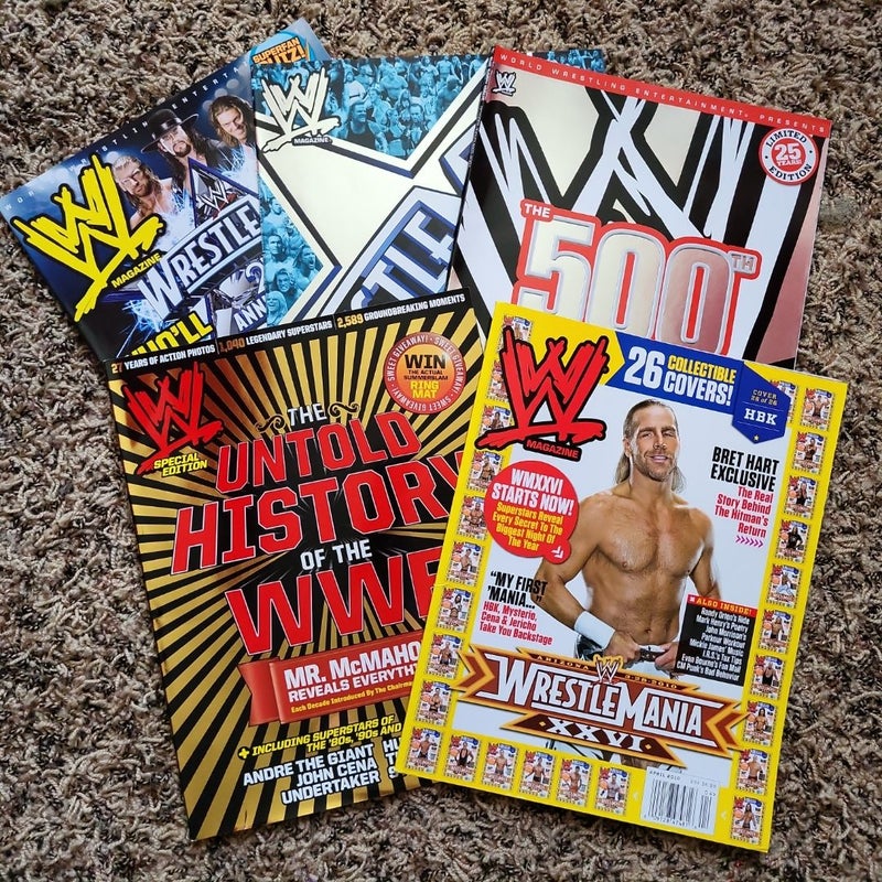 WWE magazines 