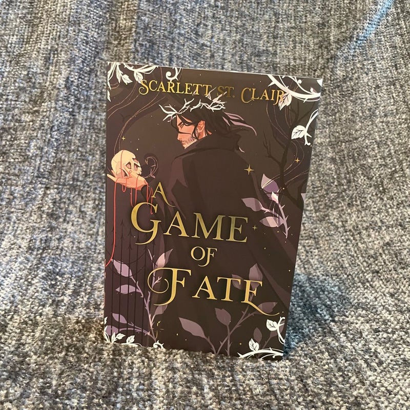 A Game Of Fate — Special edition touch of darkness by Bookish Box — HAND SIGNED by Scarlett St. Clair 