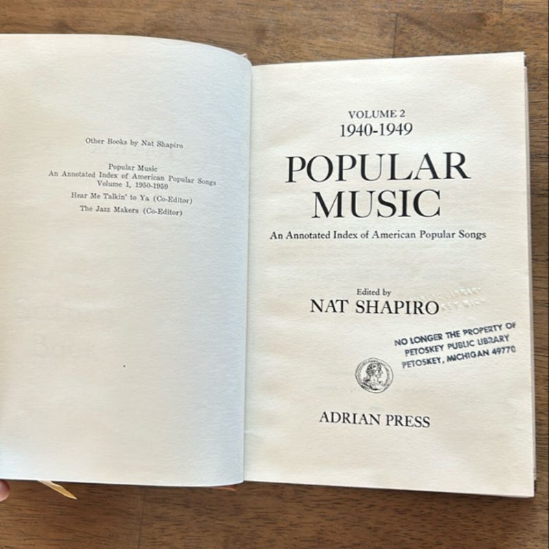 Popular Music Vol 2 1940 - 1949