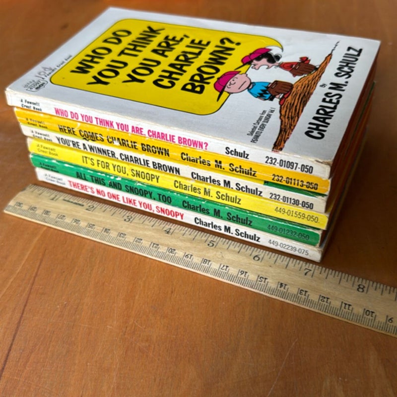 Peanuts Comic Books, Lot of 6