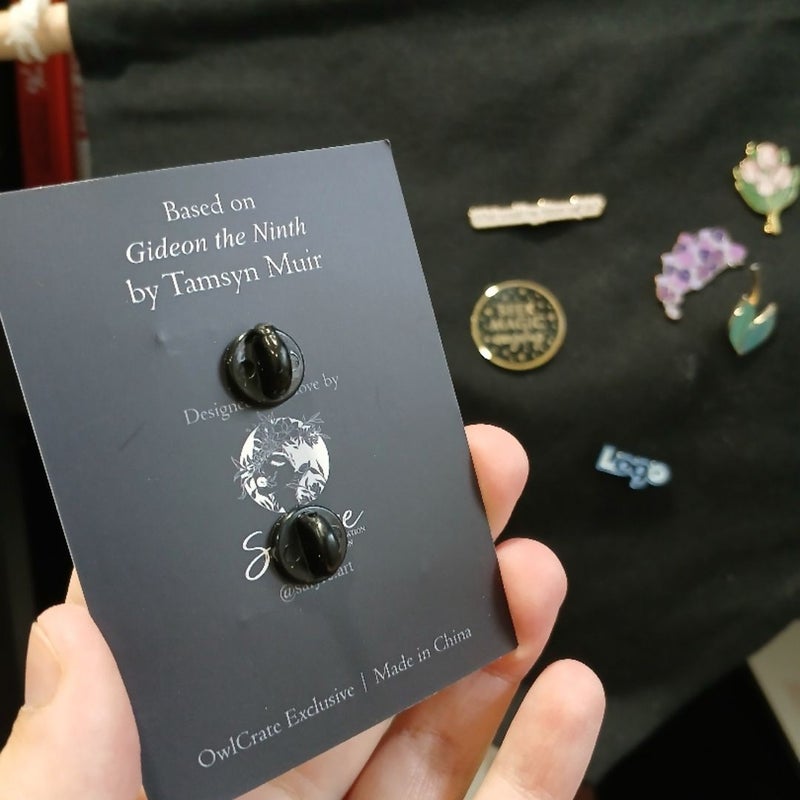 Gideon the Ninth Interactive Enamel Pin