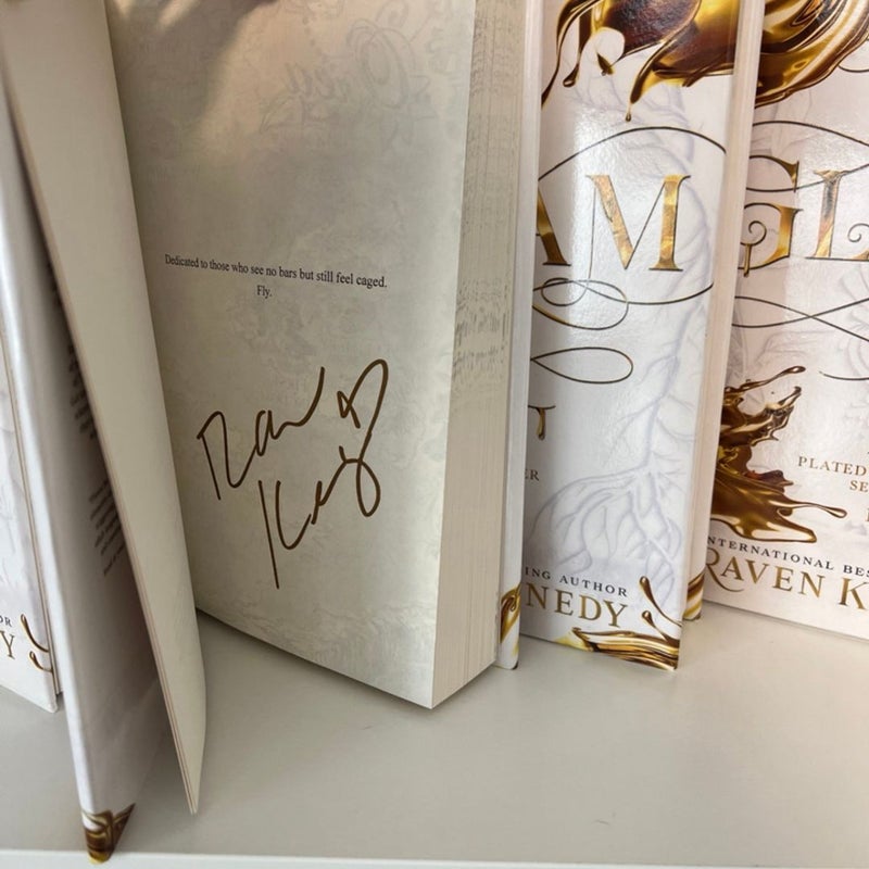 Gild, Glint, Gleam, Glow - The Plated Prisoner Series original hardbacks