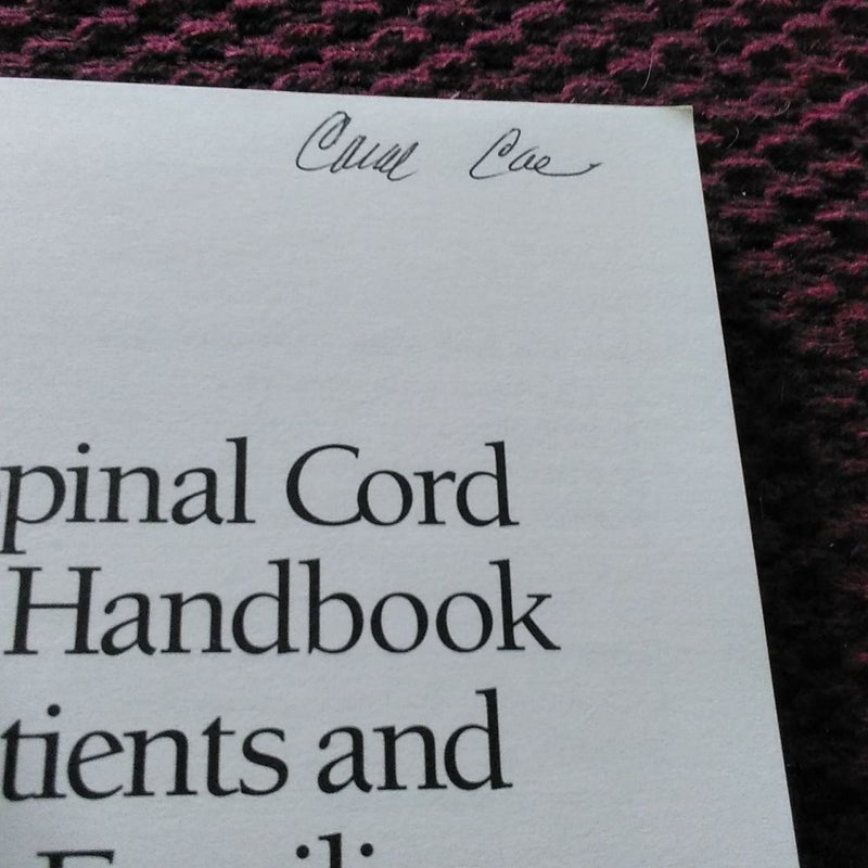 The Spinal Cord Injury Handbook