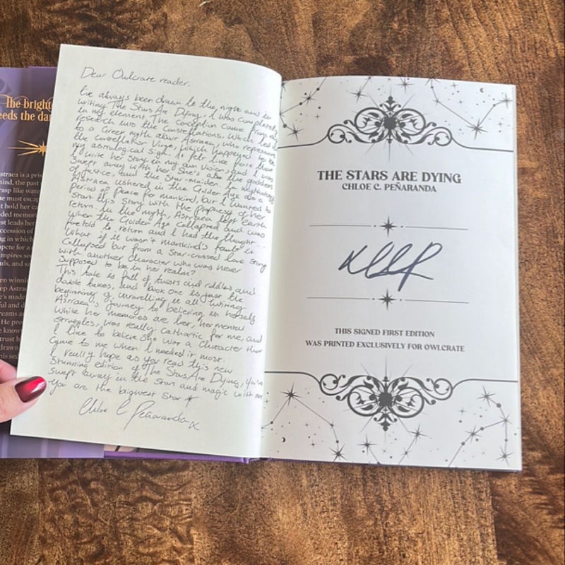 The Stars Are Dying *Owlcrate signed edition*