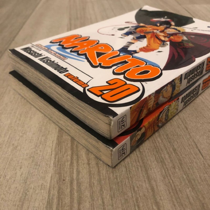 Naruto #19 & #20 (Viz, October 2007) Shonen Jump Manga By Masashi Kishimoto