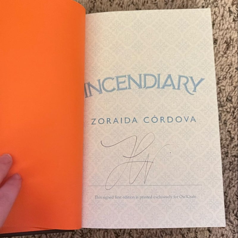 Incendiary signed Owlcrate edition 