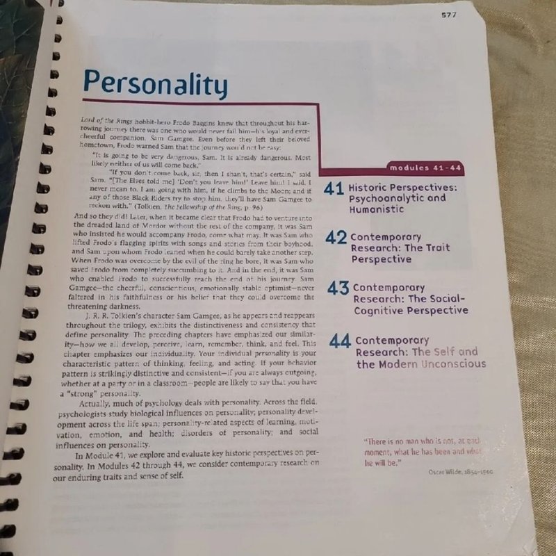 Psychology, Seventh Edition, in Modules (spiral)