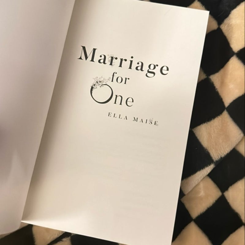 Marriage for One