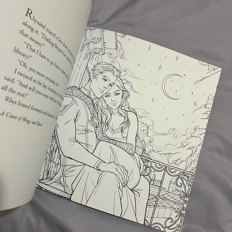 A Court Of Thorns and Roses coloring book: Acotar coloring book