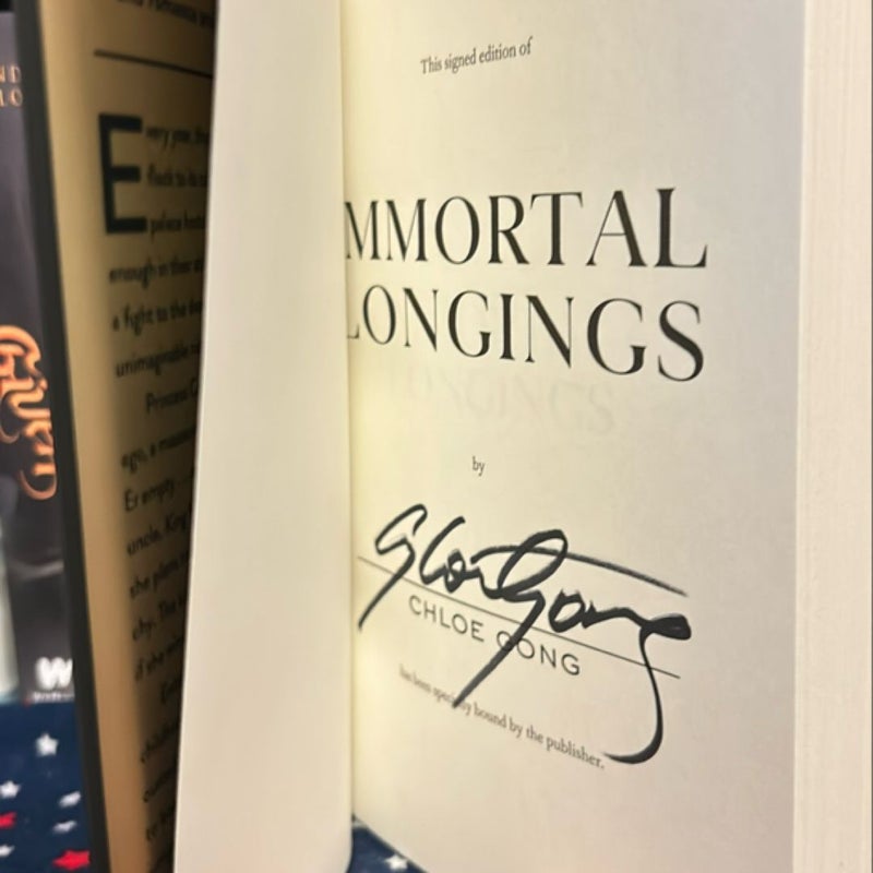 Immortal Longings SIGNED *Barnes & Noble* exclusive