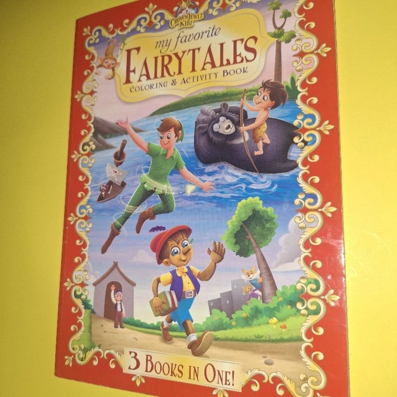 Fairy Tales 3 in 1 Coloring Book 