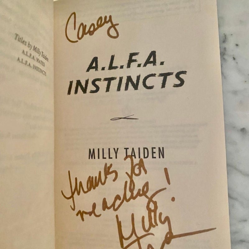 ALFA Insticts (signed ARC)