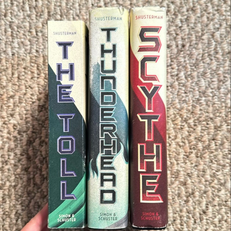 Arc of a Scythe books 1-3: Scythe, Thunder Head, the Toll