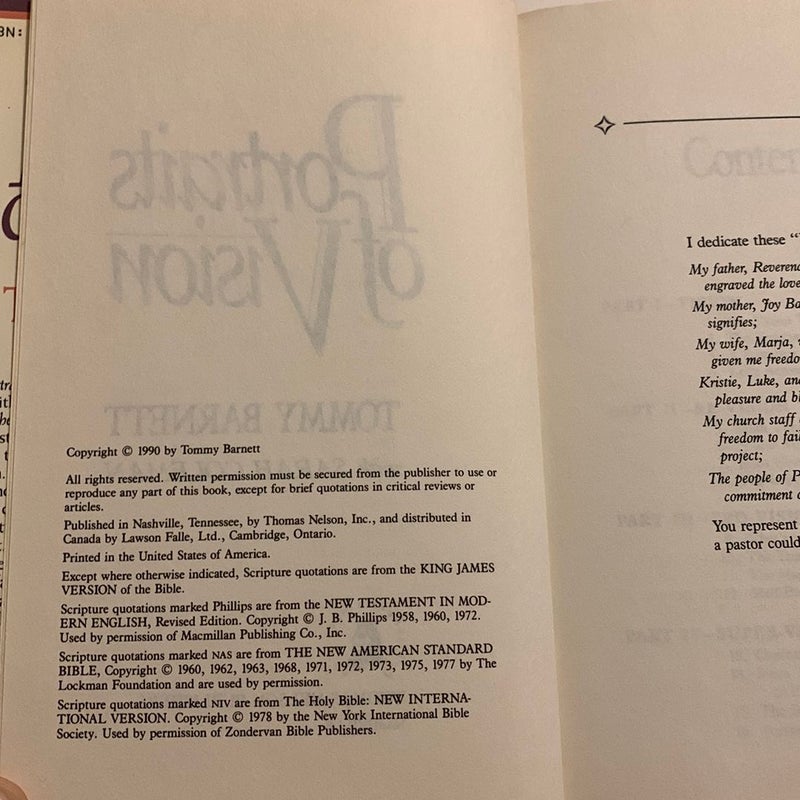 Portraits of Vision by Tommy Barnett, Hardcover | Pangobooks
