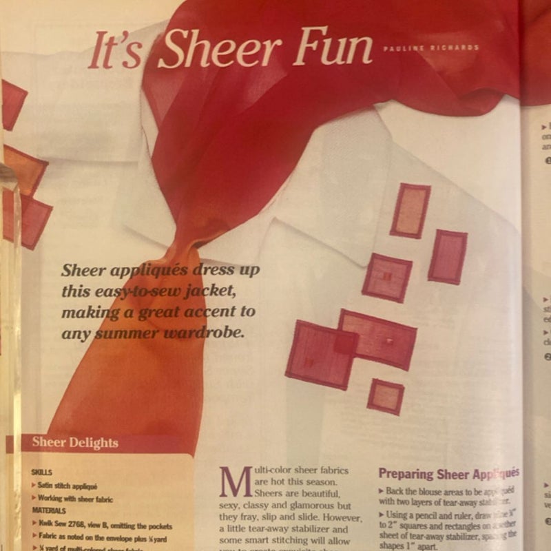 Sew News Magazine (June 2001)