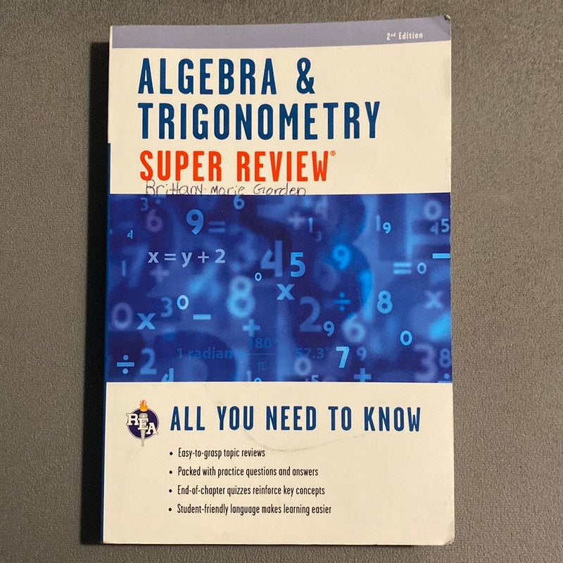 Algebra and Trigonometry