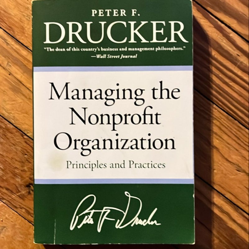 Managing the Non-Profit Organization