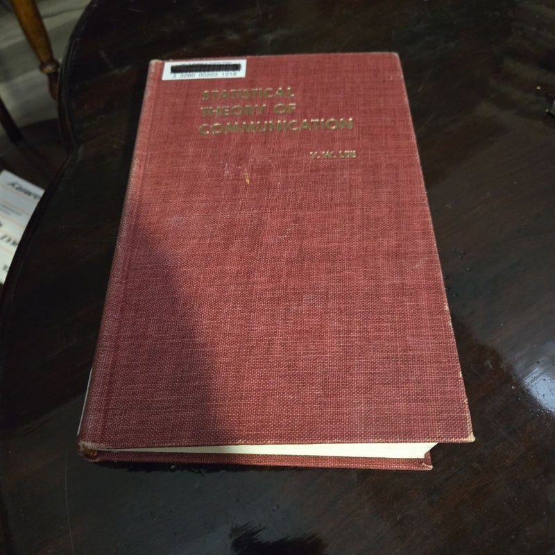 Statistical Theory of Communication
