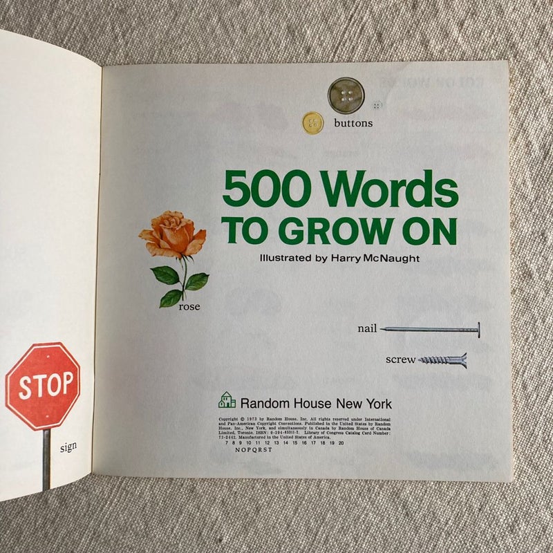 500 Words to Grow on (1973)