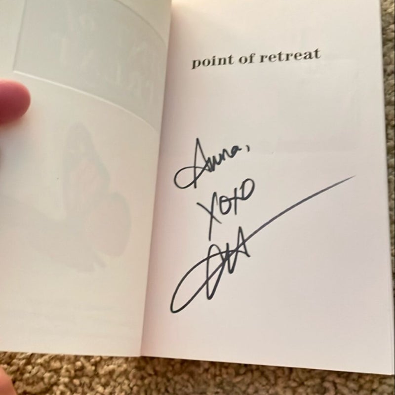 Point of Retreat (signed by the author)