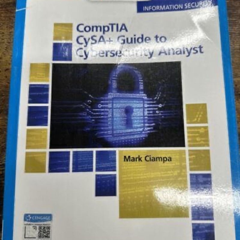 CompTIA CYSA+ Guide to Cyber Security Analyst