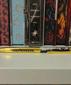 Bookish Box pen inspired by A Kingdom of Stars and Shadows 