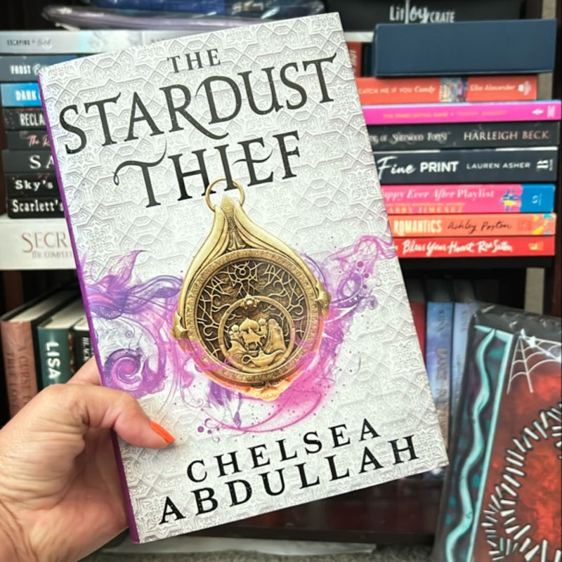 The Stardust Thief: Fairyloot signed copy with book art