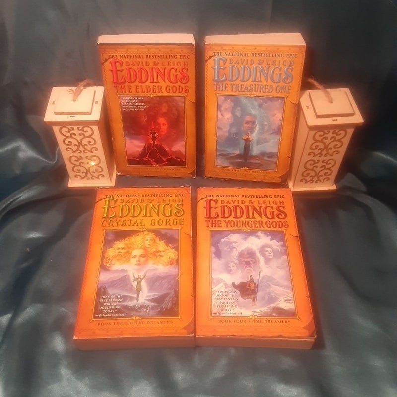 4 David Eddings The Dreamers book set, The Elder Gods