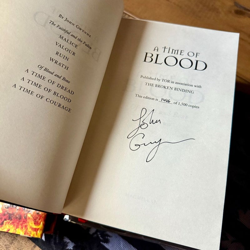 Of Blood And Bone Trilogy TBB Hand Signed