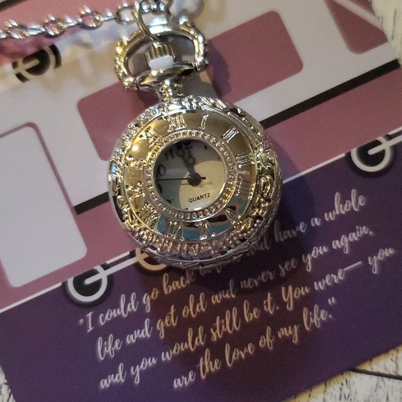Bookish Box Engraved Watch Necklace