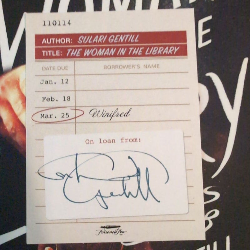 Signed-The Woman in the Library