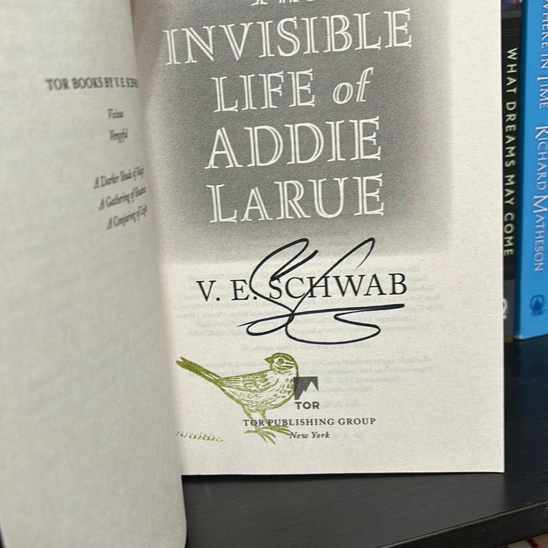 The Invisible Life of Addie Larue SIGNED