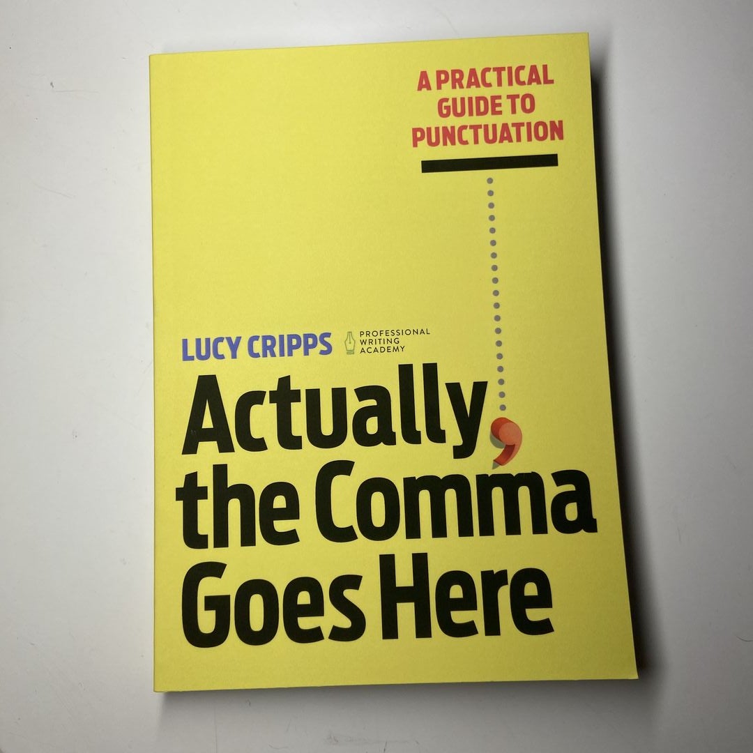 Actually, the Comma Goes Here