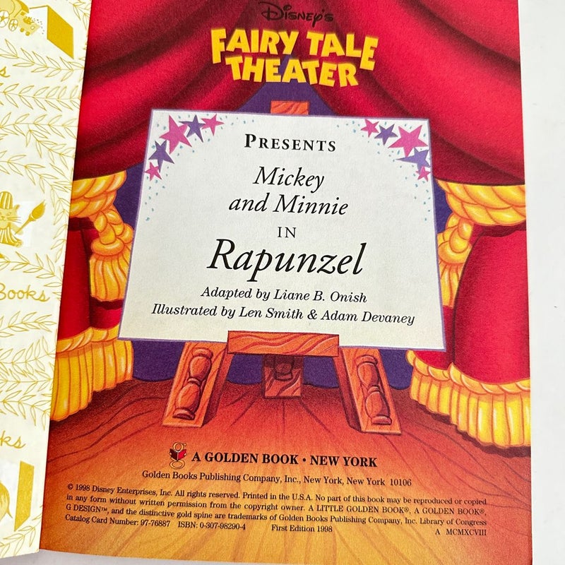 Disney’s Fairy Tale Theater Rapunzel, Little Golden Book