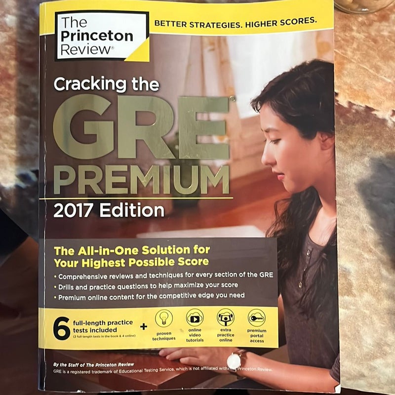 Cracking the GRE Premium Edition with 6 Practice Tests 2017