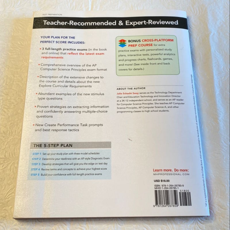 5 Steps to a 5: AP Computer Science Principles 2022 by Julie 