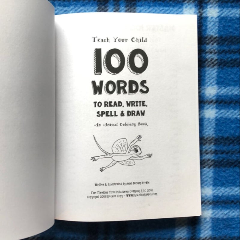 100 Words To Read, Write, Spell and Draw