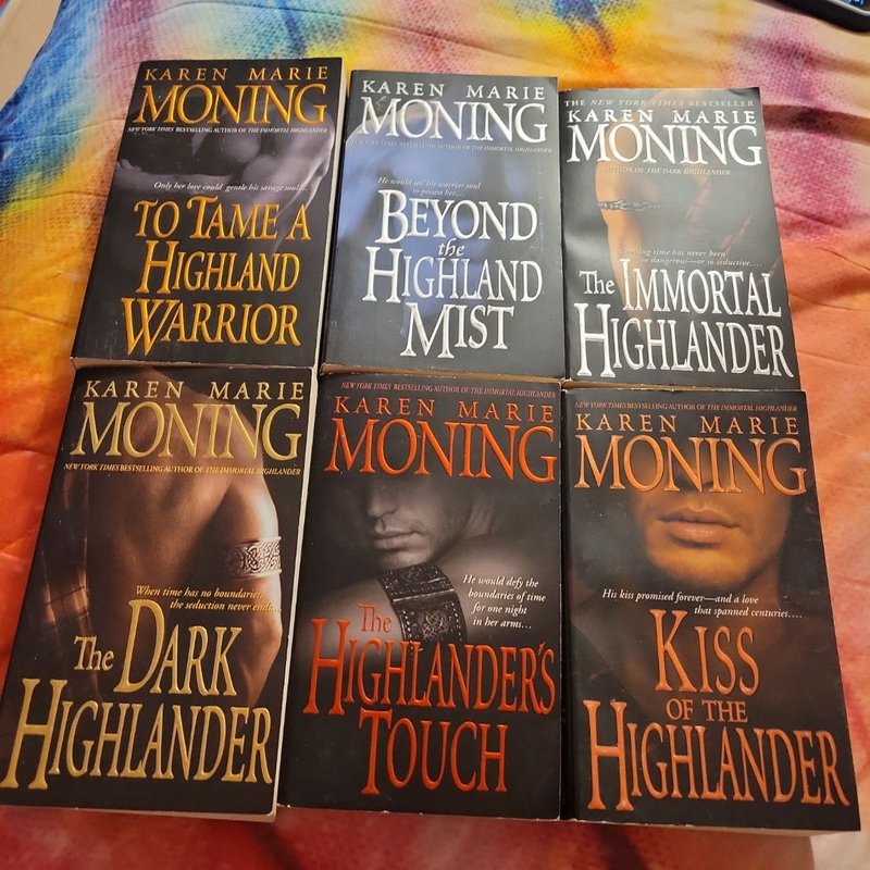 6 Highlander books by Karen Marie Moning, Paperback | Pangobooks