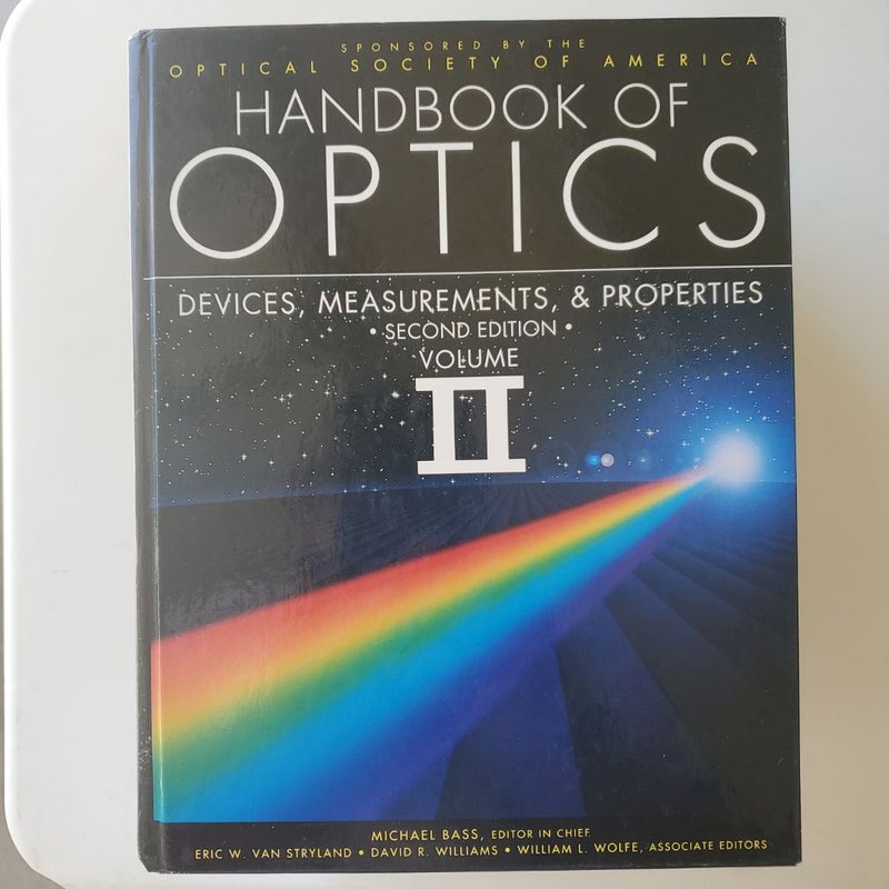 Handbook of Optics Volume II