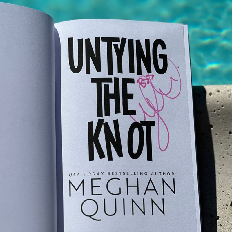 SIGNED by hand Special Illustrated Edition Untying the Knot