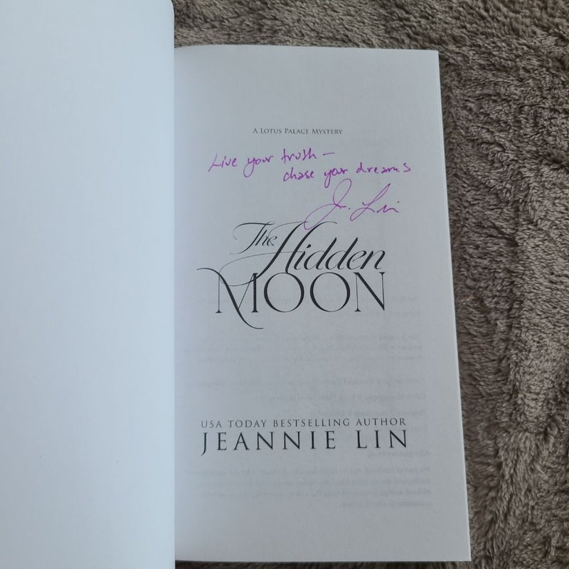 The Hidden Moon signed by author