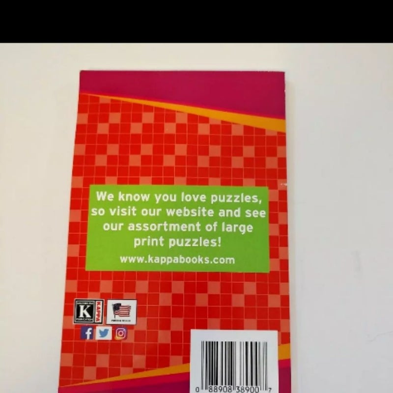 Kappa Take Along Volume 73 Large Print Crosswords Puzzle Book for ...