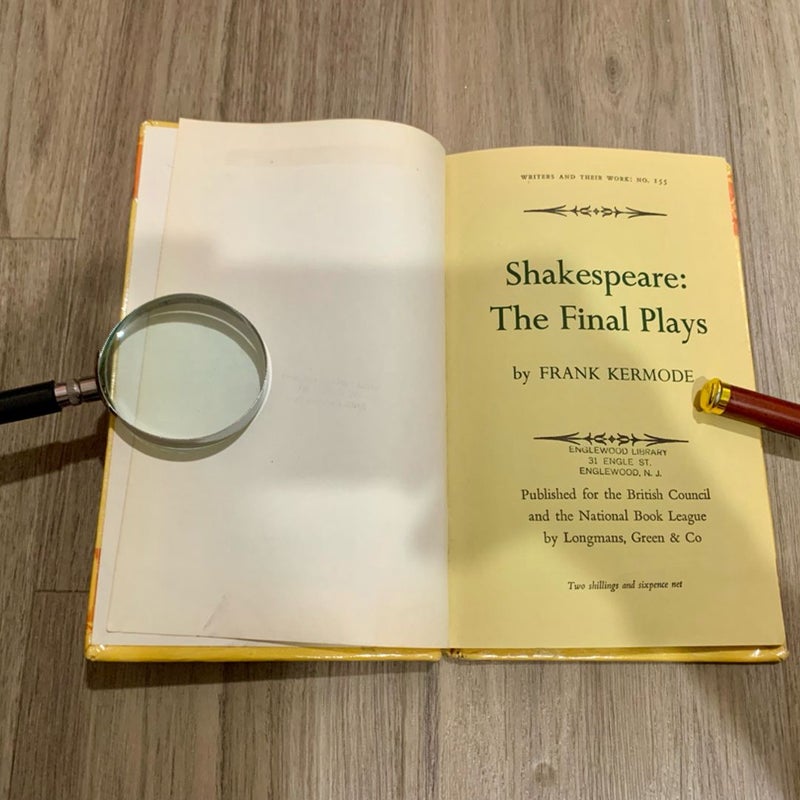 Shakespeare: The Final Plays