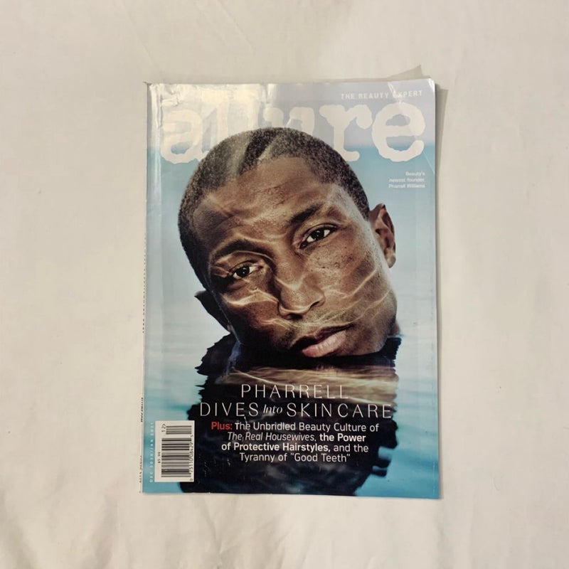 allure Pharrell “Dives into Skincare” Issue December 2020/January 2021 Magazine