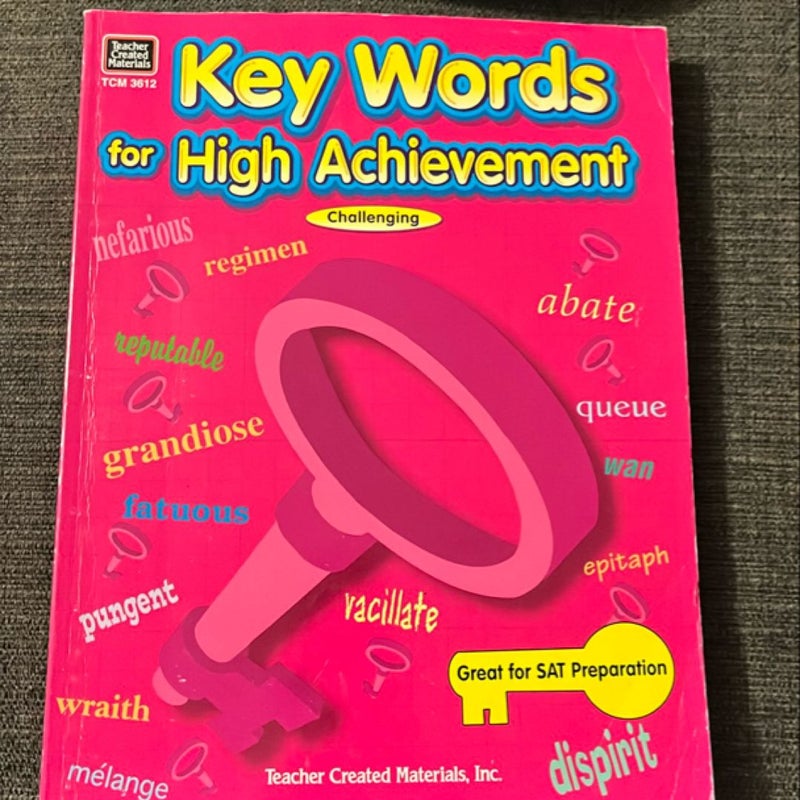 Key Words for High Achievement