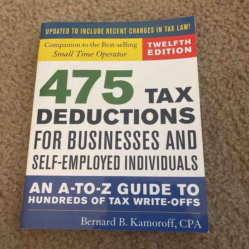 475 Tax Deductions for Busines