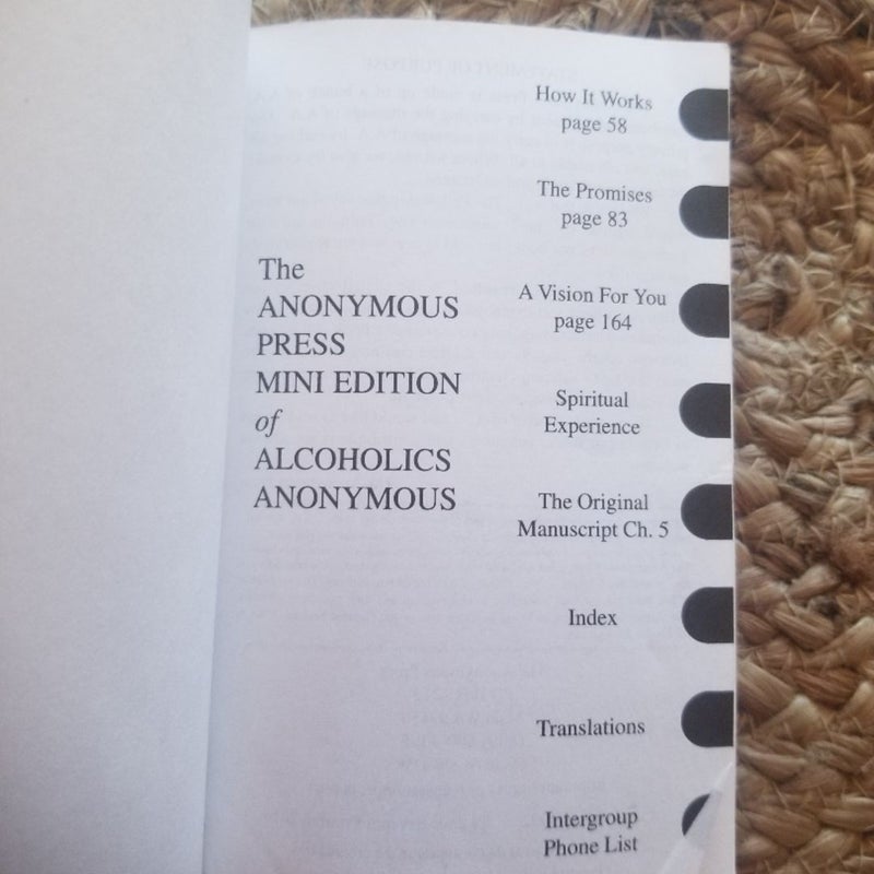 Alcoholics Anonymous Mini Edition