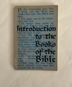 Introduction To The Books Of The Bible