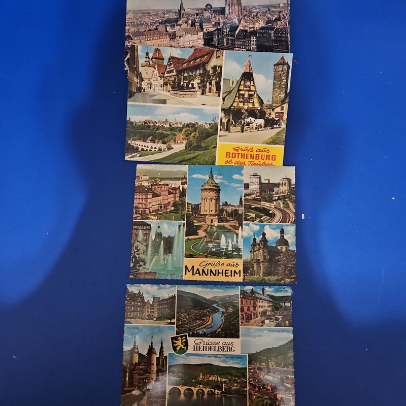 Collection of 45 Unscribed circa 1958-1965 Picture Postcards of Tourist Sites In or Around Germany