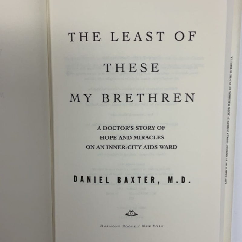 The Least of These My Brethren